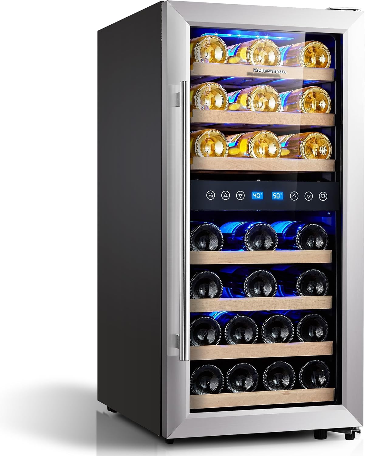 Phiestina 16 Inch Dual Zone Wine Cooler