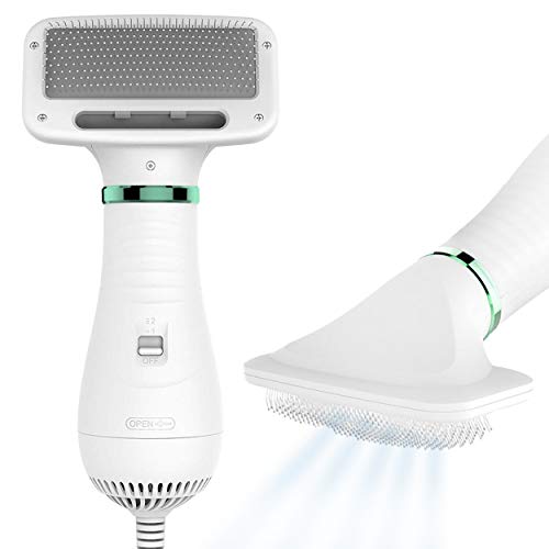KUUBIA 2-in-1 dog dryer with slicker brush