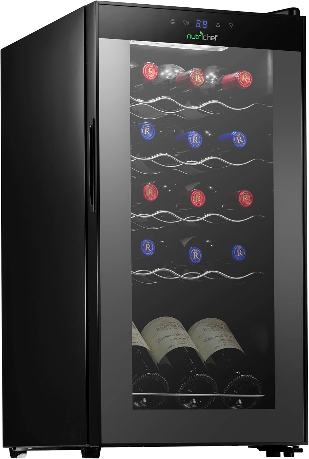 NutriChef 15 Bottle Countertop Wine Fridge