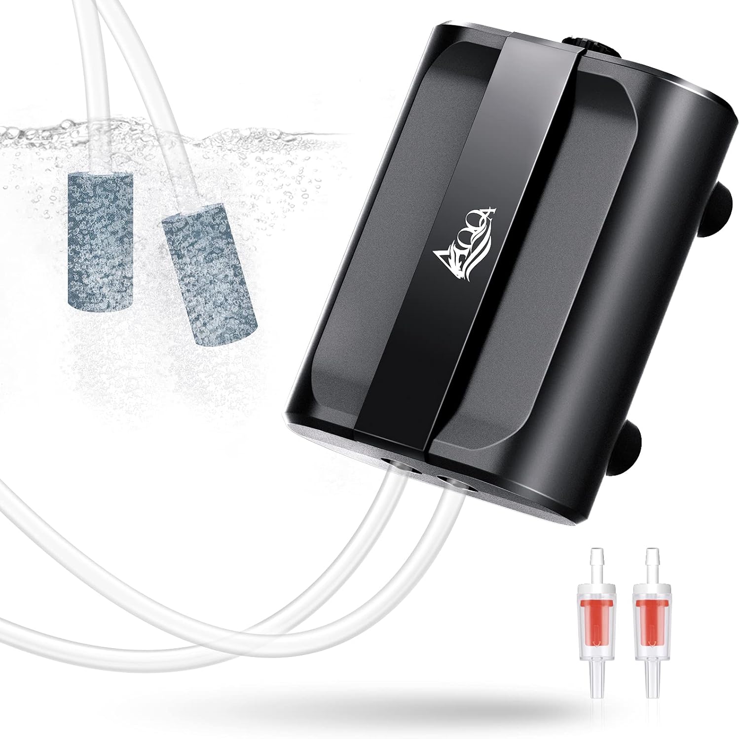 AQQA 3.5W dual outlet aquarium air pump