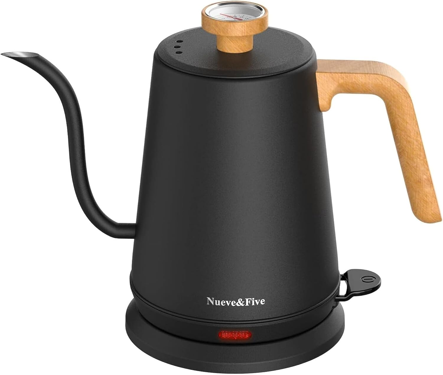 Nueve&Five gooseneck kettle with analog thermometer