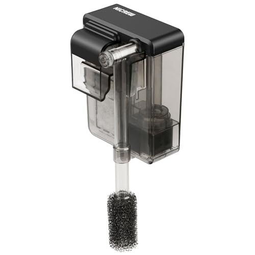 NICREW Slim quiet HOB filter for nano aquariums