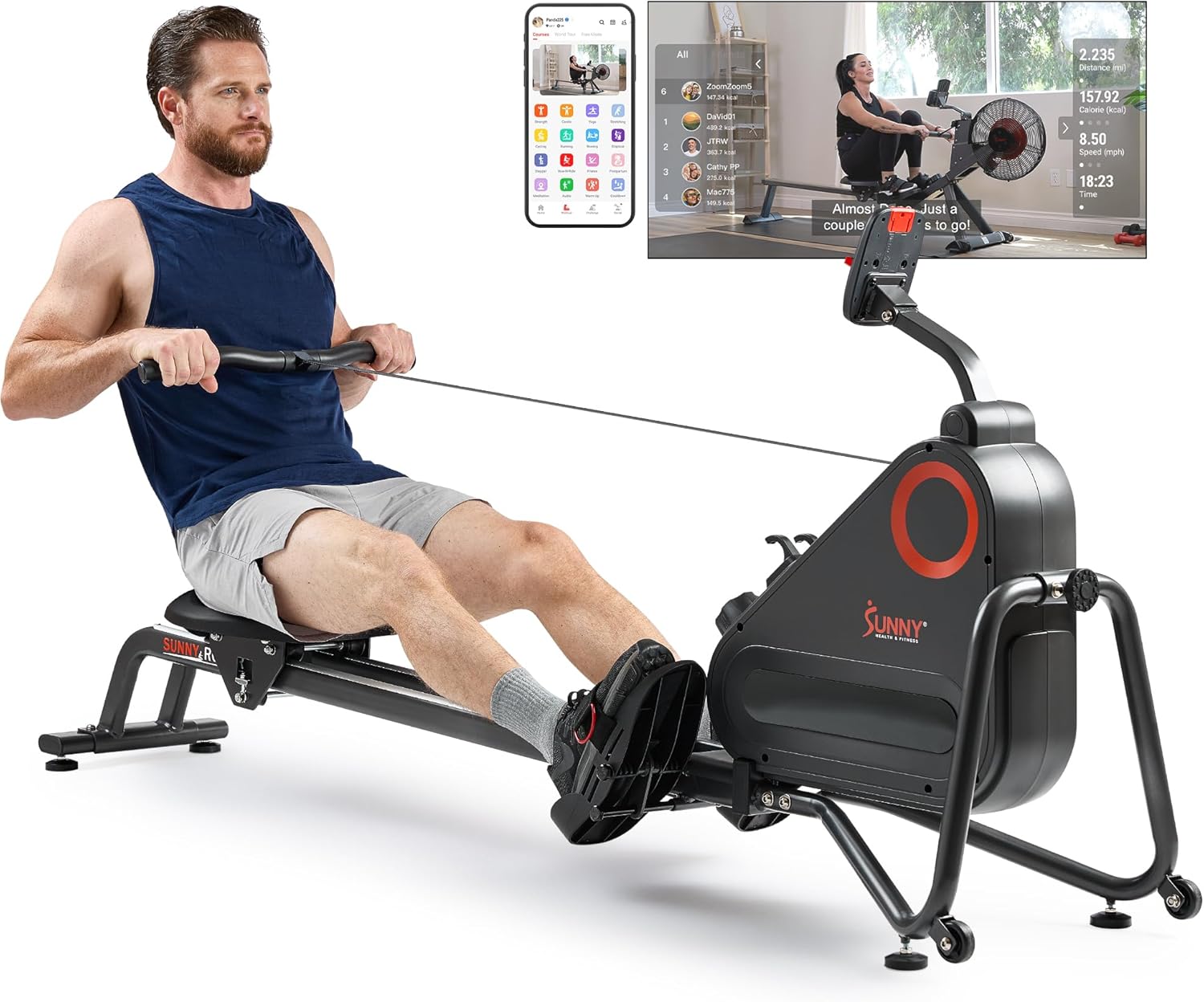 Sunny Health Fitness SF-RW523021 Rowing Machine