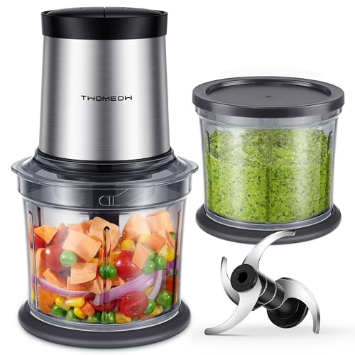 TWOMEOW 4-Cup Dual-Bowl Food Processor