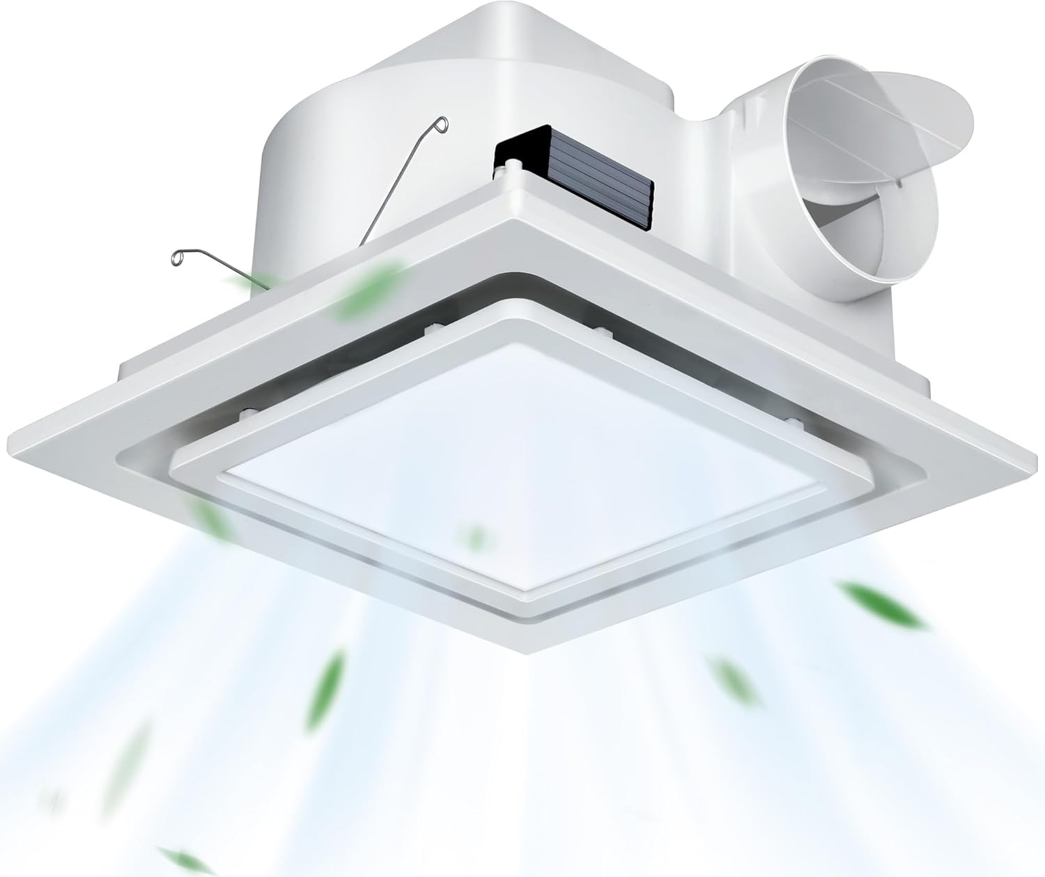 Gopper 12" Ultra Quiet Bathroom Exhaust Fan with 6500K LED Light