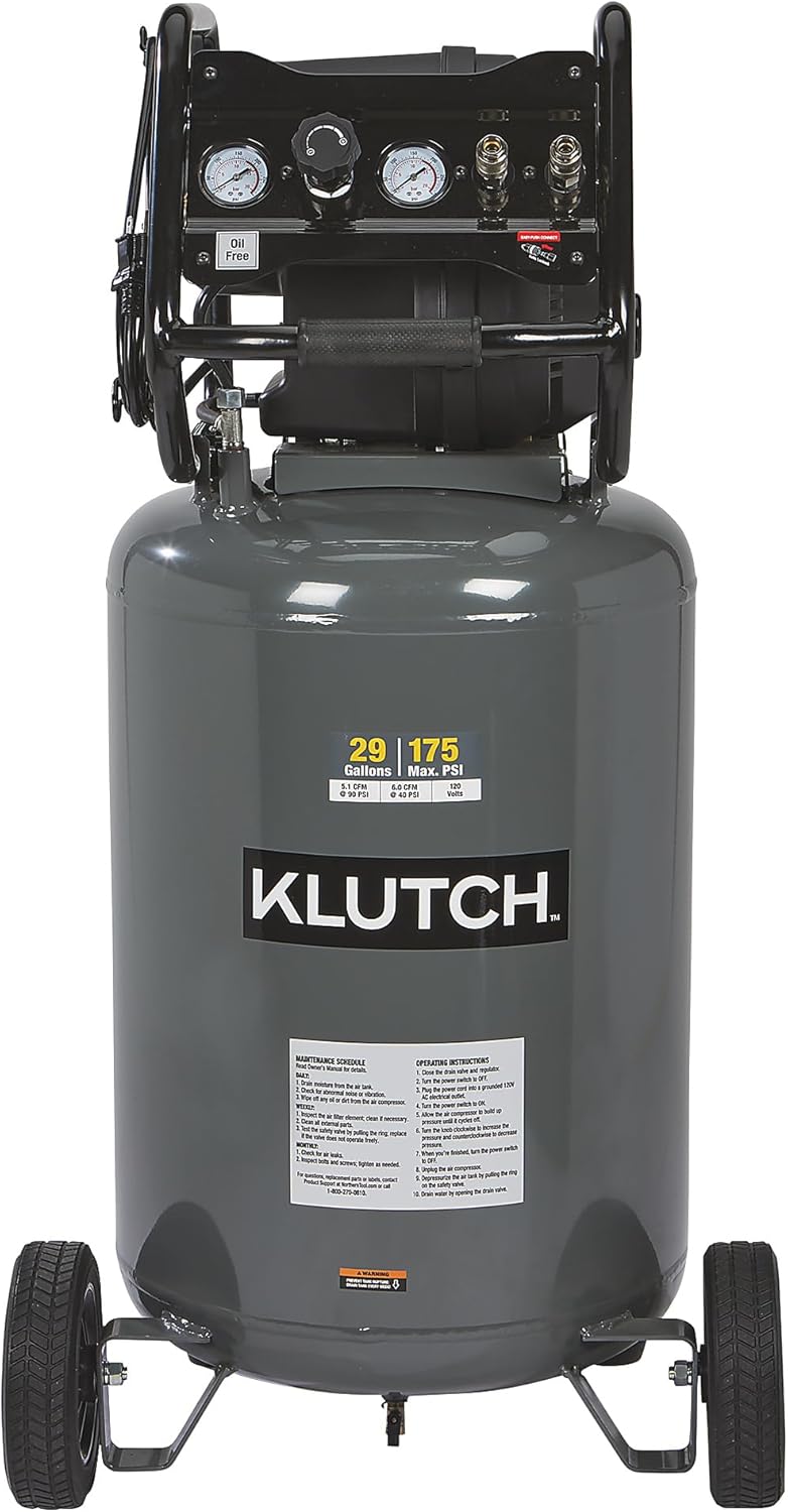 Klutch 29-Gallon Shop Compressor