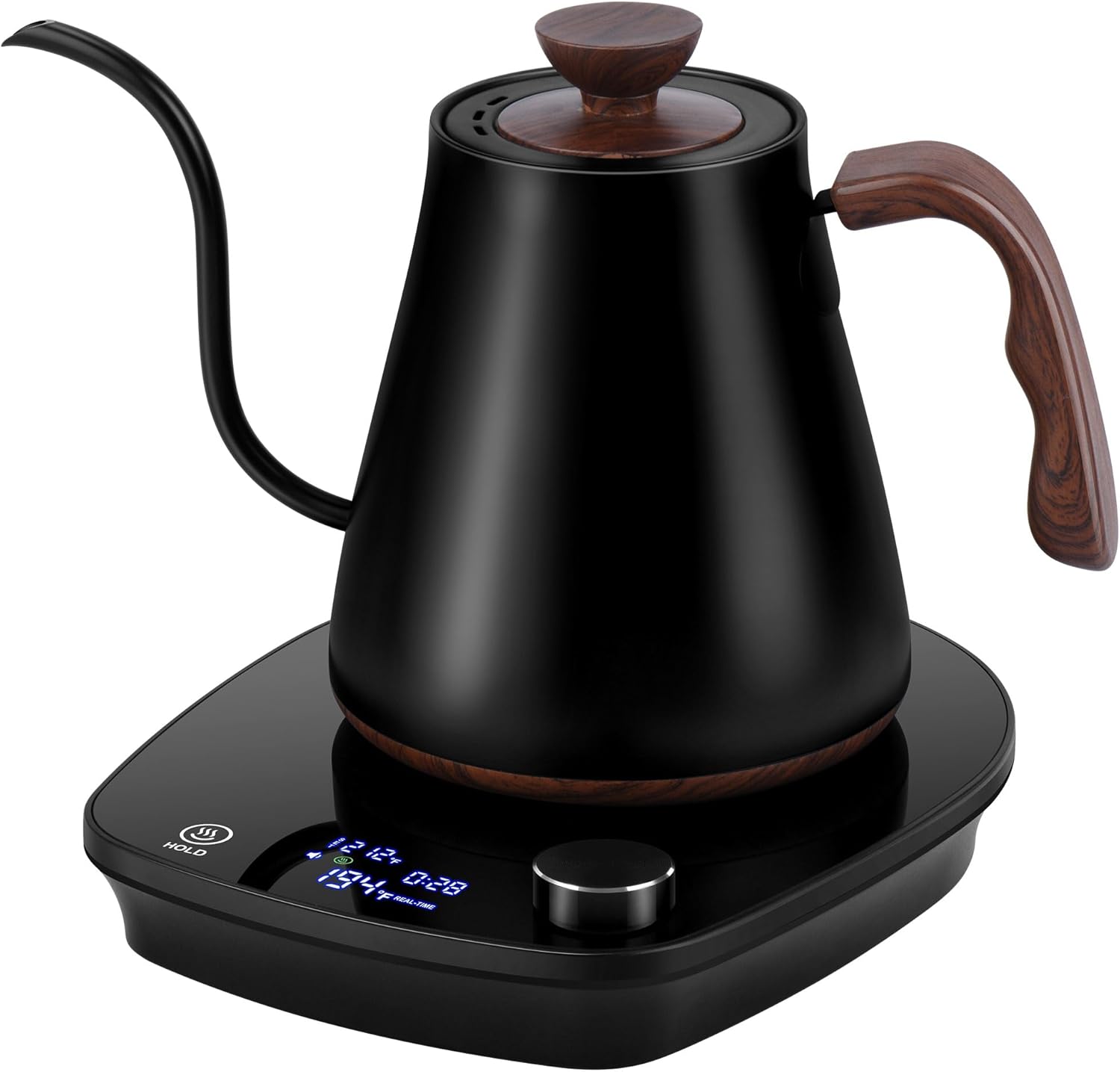 YDDZZM 0.9L gooseneck kettle with knob dial