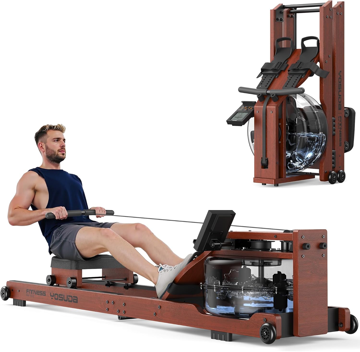 YOSUDA Classic Water Rowing Machine 22L Tank
