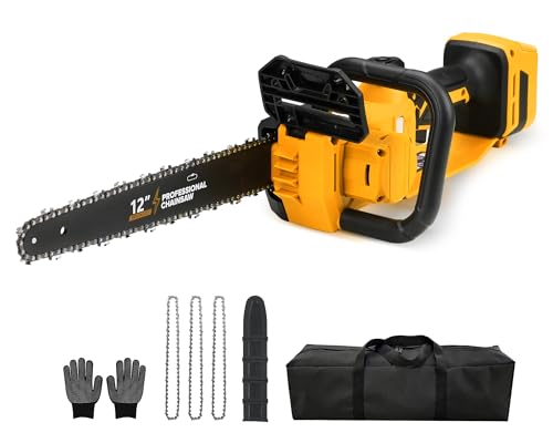 FXAFXA 12 inch Chainsaw for DeWalt Battery