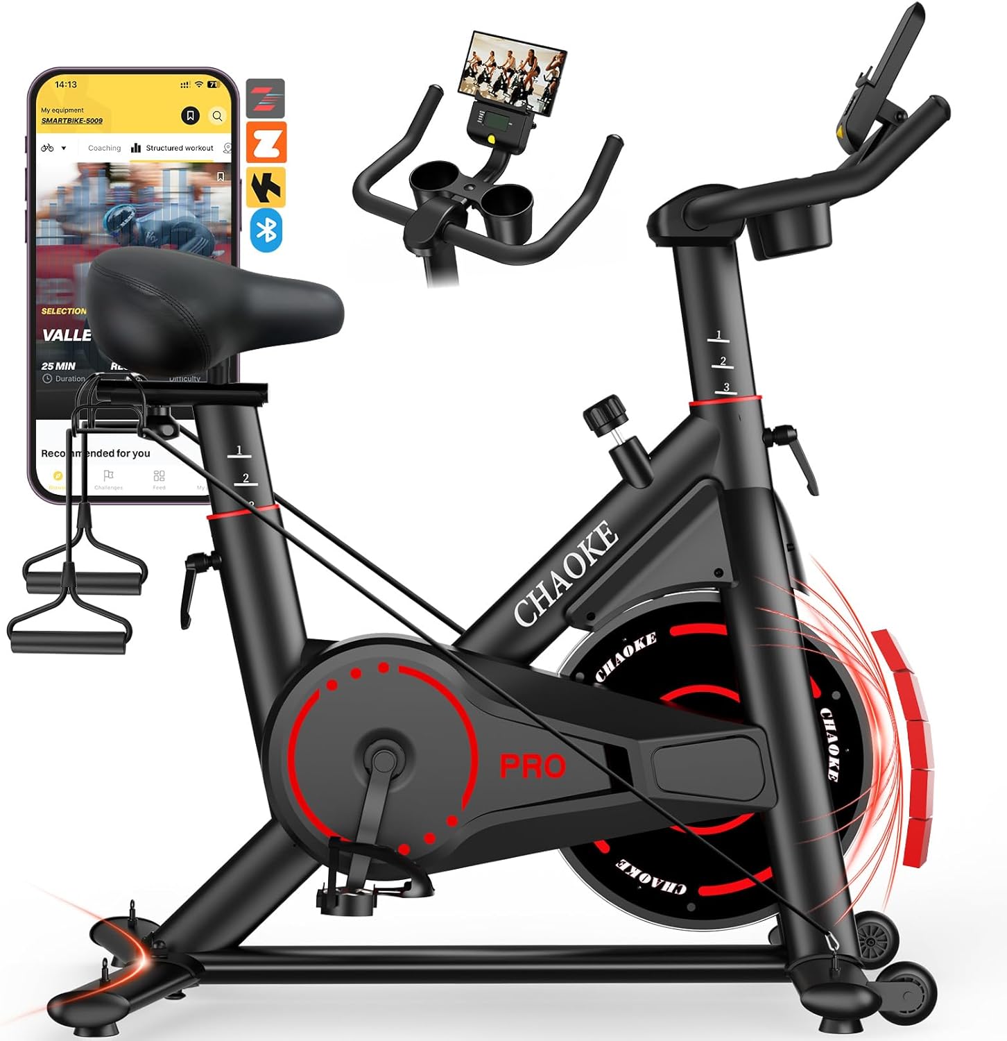 CHAOKE 6-in-1 Exercise Bike