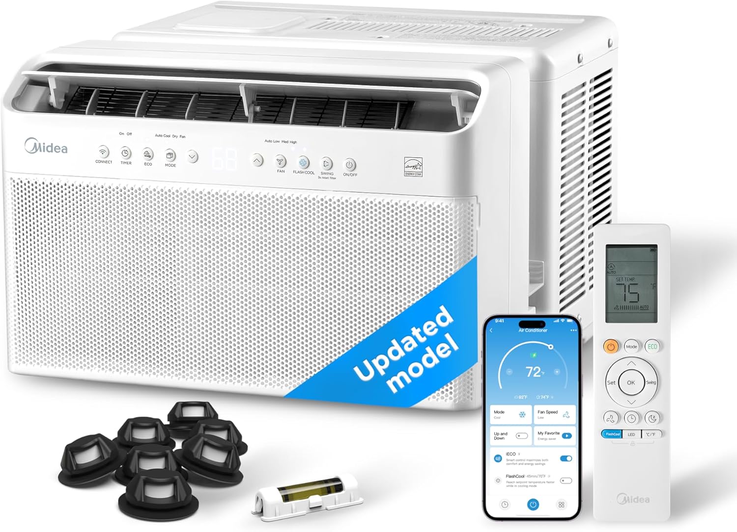 Midea U 8000 BTU U-Shaped Smart Inverter Window AC